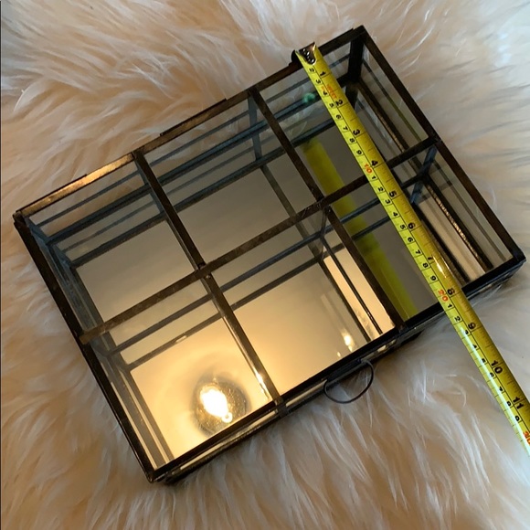 Glass and metal mirrored display case NWOT - Picture 7 of 12